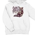 Raccoon Hoodie for Youth - Vintage Coffee Lover Design