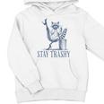 Stay Trashy Raccoon Youth Halloween Hoodie – Unisex Fun