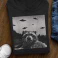 Alien UFO Raccoon Youth Hoodie - Fun Unisex Sweatshirt for Science Lovers