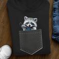 Pocket Raccoon Hoodie | Cute Unisex Youth Sweatshirt