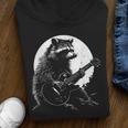 Raccoon Guitarist Youth Hoodie - Humorous Moonlight Music Theme