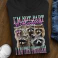 Raccoon Meme Youth Hoodie - Unisex Bootleg Style for Trendy Looks