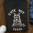 Sarcastic Raccoon Unisex Youth Hoodie - Cute But Feral Vibes