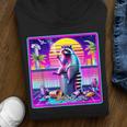 Vaporwave Raccoon Hoodie | Retro Synthwave Youth Unisex