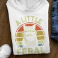 Raccoon Retro Hoodie - Grey Cartoon Graphic - For Enthusiasts & Families