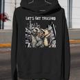 Let's Get Trashed Raccoon And Opossum Drinking Beer Unisex Youth Hoodie