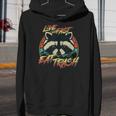 Live Fast Eat Trash Retro Trash Panda Raccoon Unisex Youth Hoodie