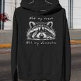 Not My Trash Raccoon Unisex Youth Hoodie - Cute Wildlife Theme