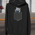 Pocket Raccoon Hoodie | Cute Unisex Youth Sweatshirt