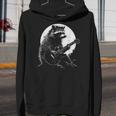 Raccoon Guitarist Youth Hoodie - Humorous Moonlight Music Theme