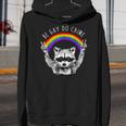 Raccoon LGBT Pride Youth Hoodie - Be Gay Do Crime Rainbow Design