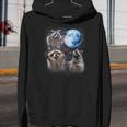 Raccoon Unisex Youth Hoodie - Moonlit Howling Design