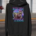 Rizz Em With The Tism Retro Raccoon Meme Unisex Youth Hoodie