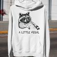 Raccoon Youth Hoodie - Feral Trash Panda Under Moon Theme