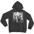 Bigfoot & Scared Raccoon Hoodie - Youth Unisex Adventure Theme