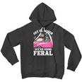 Get In Loser We're Going Feral Unisex Youth Hoodie - Raccoon Opossum Meme