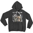 Let's Get Trashed Raccoon And Opossum Drinking Beer Unisex Youth Hoodie