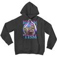 Rizz Em With The Tism Retro Raccoon Meme Unisex Youth Hoodie