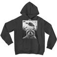 UFO Alien Raccoon Youth Hoodie - Fun Unisex Space Theme
