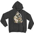 Vintage Raccoon Lover Unisex Youth Hoodie - Jesus Hugging Design