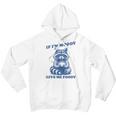 Moody Raccoon Meme Hoodie for Youth | Fun Unisex Trash Panda Design