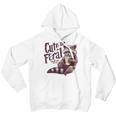 Raccoon Hoodie for Youth - Vintage Coffee Lover Design
