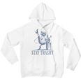 Stay Trashy Raccoon Youth Halloween Hoodie – Unisex Fun