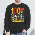 100 Days Of Kindergarten School 100Th Days Of School Sweatshirt Gifts for Old Men