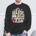 In My 100Th Day Of Kindergarten Era Happy 100 Days Of School Sweatshirt Gifts for Old Men