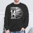 14Th Birthday Retro Basketball Player 14 Years Boy Boys Sweatshirt Geschenke für alte Männer