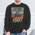 25Th Birthday Man 25 Years Legendary Since January 1997 Sweatshirt Geschenke für alte Männer