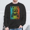 50Th Birthday Man Gamer Level Complete 50 Years Sweatshirt Geschenke für alte Männer