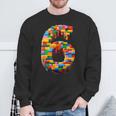 6 Year Old Blocks Building Master Builder 6Th Birthday Boy Sweatshirt Gifts for Old Men