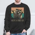 Adopt A Street Cat Animal Lover Sweatshirt | Artistic Touch Gifts for Old Men