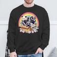 Adopt A Street Cat Opossum Raccoon Skunk Vintage Sweatshirt Gifts for Old Men
