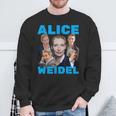 Alice Weidel Fan Merch Blue Sweatshirt Geschenke für alte Männer