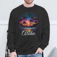 Aloha Hawaii The Hawaiian Island Palm Beach Maui Kauai Sweatshirt Geschenke für alte Männer