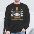 Anniversary 5 Years Company Service Anniversary Office Jokes Anniversary Sweatshirt Geschenke für alte Männer