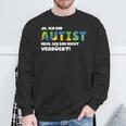 Autism Awareness Outfit Autistic Support Sweatshirt Geschenke für alte Männer