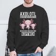 Axolotl Aquaristik Axolotlbreeder Sweatshirt Geschenke für alte Männer