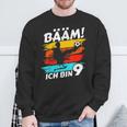 Bääm Ich Bin 9 Geburtstag Junge 9 Jahre Fussball Geschenk Sweatshirt Geschenke für alte Männer