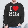 Back To 80'S Intage Retro I Love 80'S Graphic Camisa de entrenamiento Regalos para ancianos