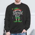 Bearded Elf Outfit Christmas Family Elf Sweatshirt Geschenke für alte Männer