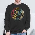 Best Dad In The World Father's Day Vintage Dad Sweatshirt Gifts for Old Men