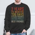 Best Friends Vintage 2 Years Friendship Anniversary Sweatshirt Gifts for Old Men
