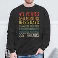 Best Friends Vintage 45 Years Friendship Anniversary Sweatshirt Gifts for Old Men