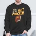 Biblicial Bible Fact Checker For a Bible Student Sweatshirt Gifts for Old Men