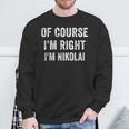 Bien Sûr Je Suis Droit Je Suis Nikolai Sweater e Cadeaux pour les vieillards