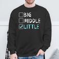 Big Medium Little BrotherSweatshirt Geschenke für alte Männer