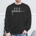 Biker Saying Motorcycle 1N23456 Ecg Heartbeat Motorcycle Biker Sweatshirt Geschenke für alte Männer